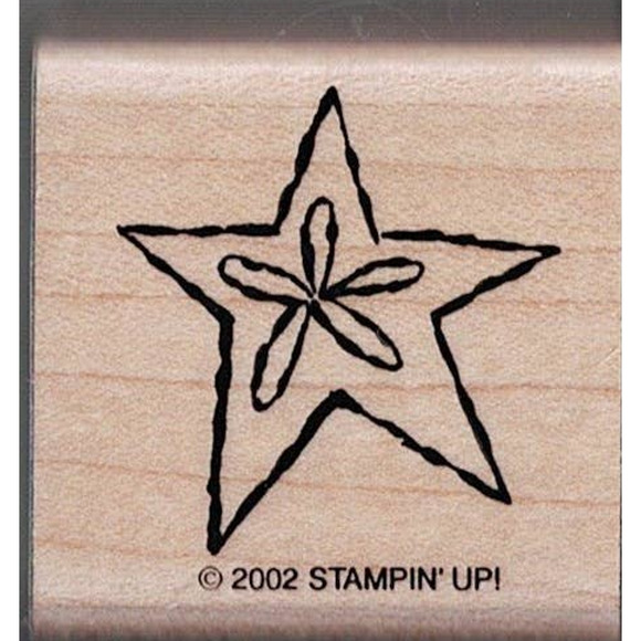 2002 Stampin' Up! Lot of 4 Hardwood Backed Pink Rubber Stamps - Picture 3 of 7